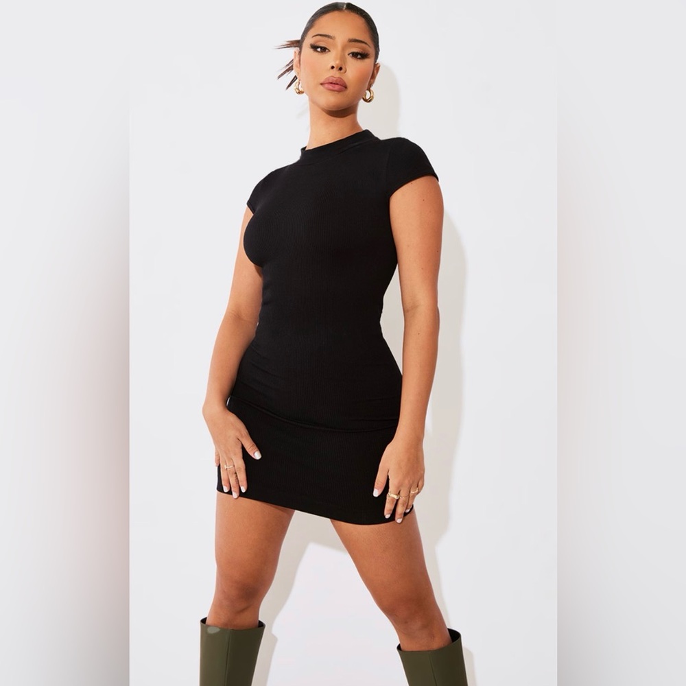 5 for $25 // Rudsak Raina black cap sleeve long turtleneck tunic sweater large